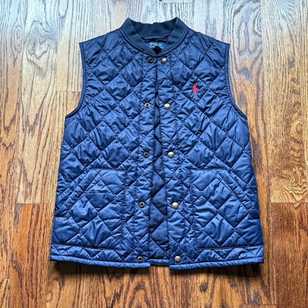 Polo Ralph Lauren Boys Navy Quilted Vest